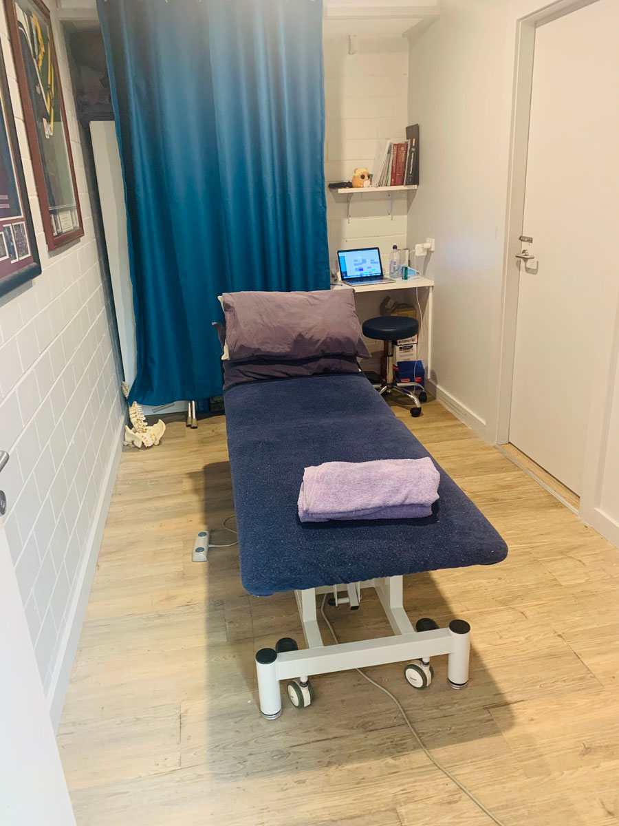 Physio treatment room at our Northern Beaches location